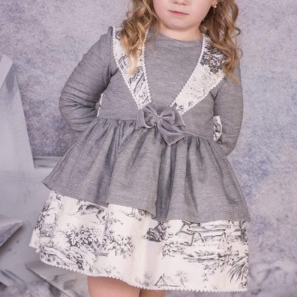 BABINE - Sailor Puffball Dress - Grey