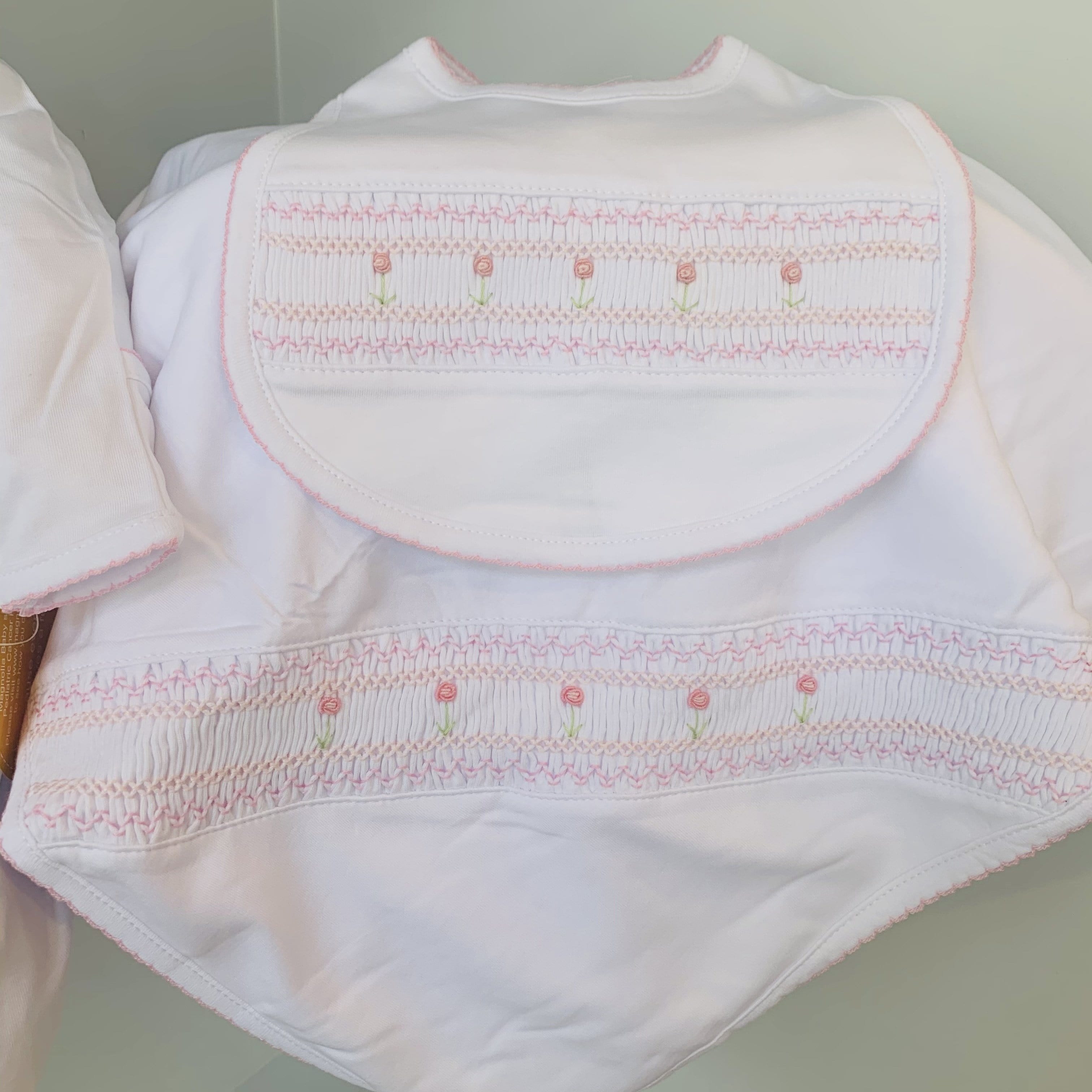 MAGNOLIA BABY - Becky & Ben’s Smocked Set - Pink