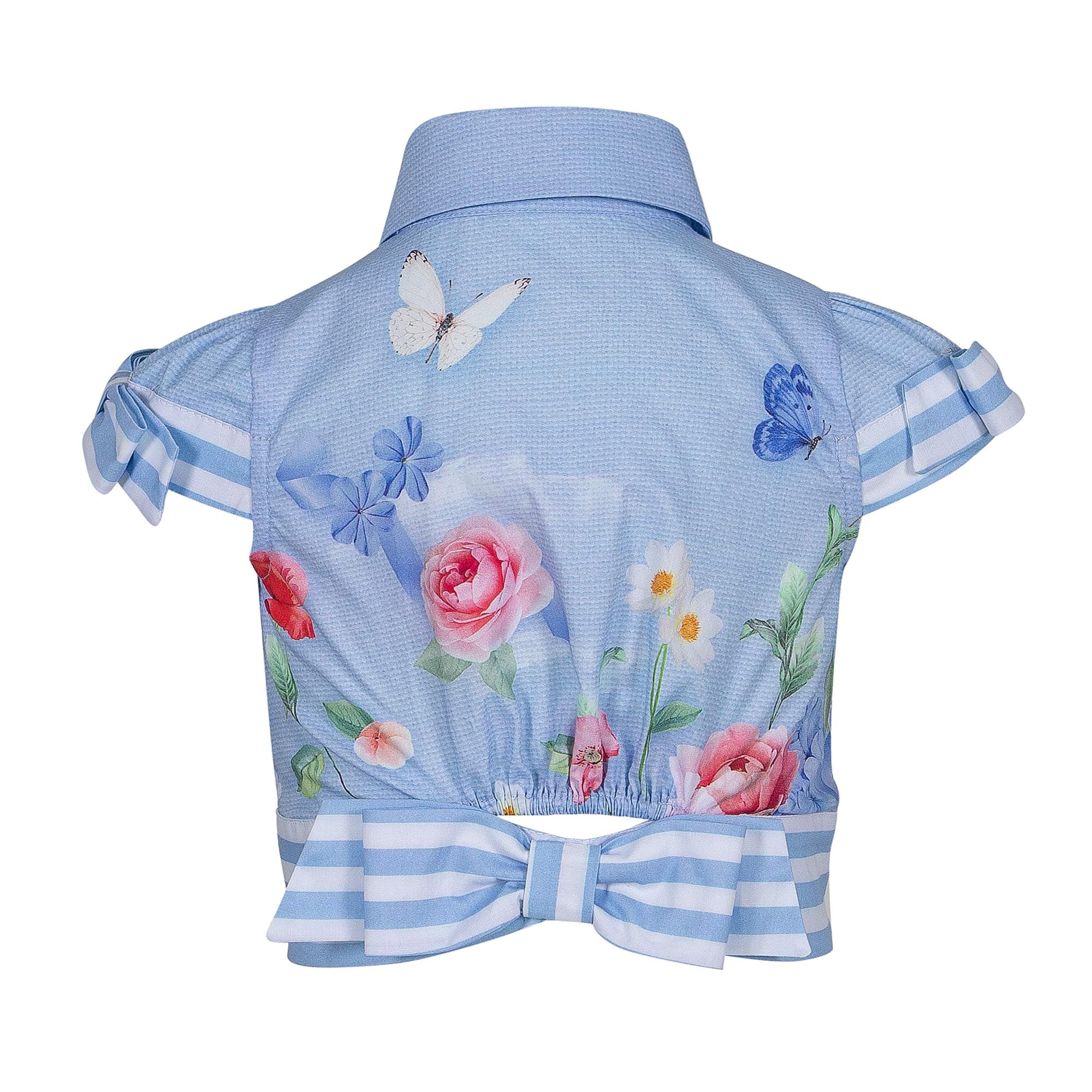 LAPIN HOUSE - Floral Blouse Set - Blue