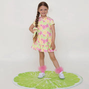 Daga - Lemon Power Hooded Dress - Multi