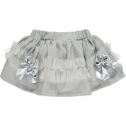 LITTLE A - Freida Lurex Skirt Set - White