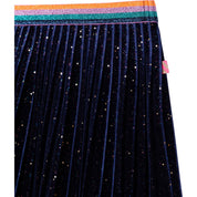 BILLIEBLUSH - Velour Skirt Set - Navy