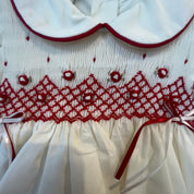 PRETTY ORIGINALS - Smocked Dress Set & Hairband  - Cream