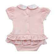 LITTLE A - Gigi Summer Bloom Jersey Romper - Pale Pink