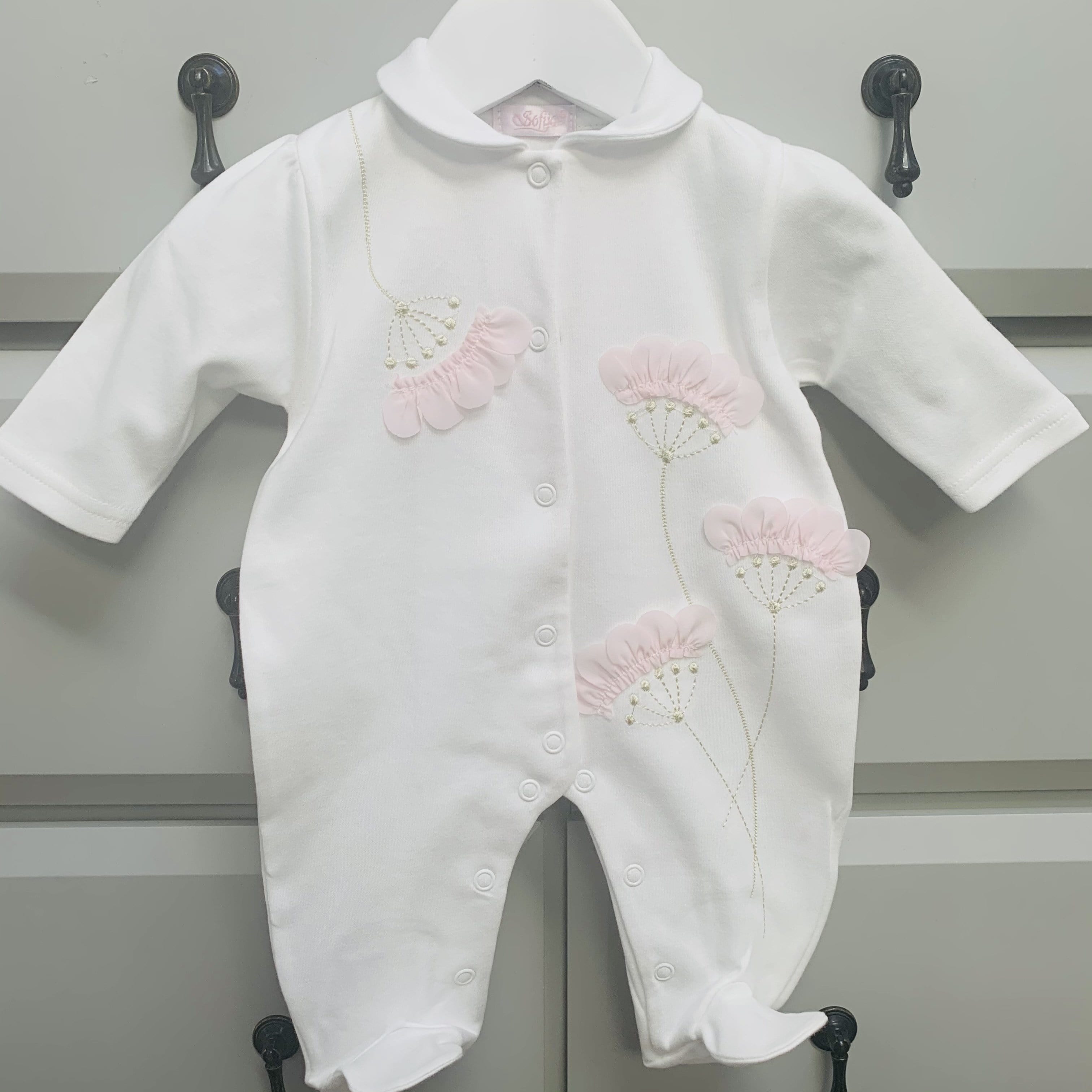 Sofija - Elza  Babygrow - White