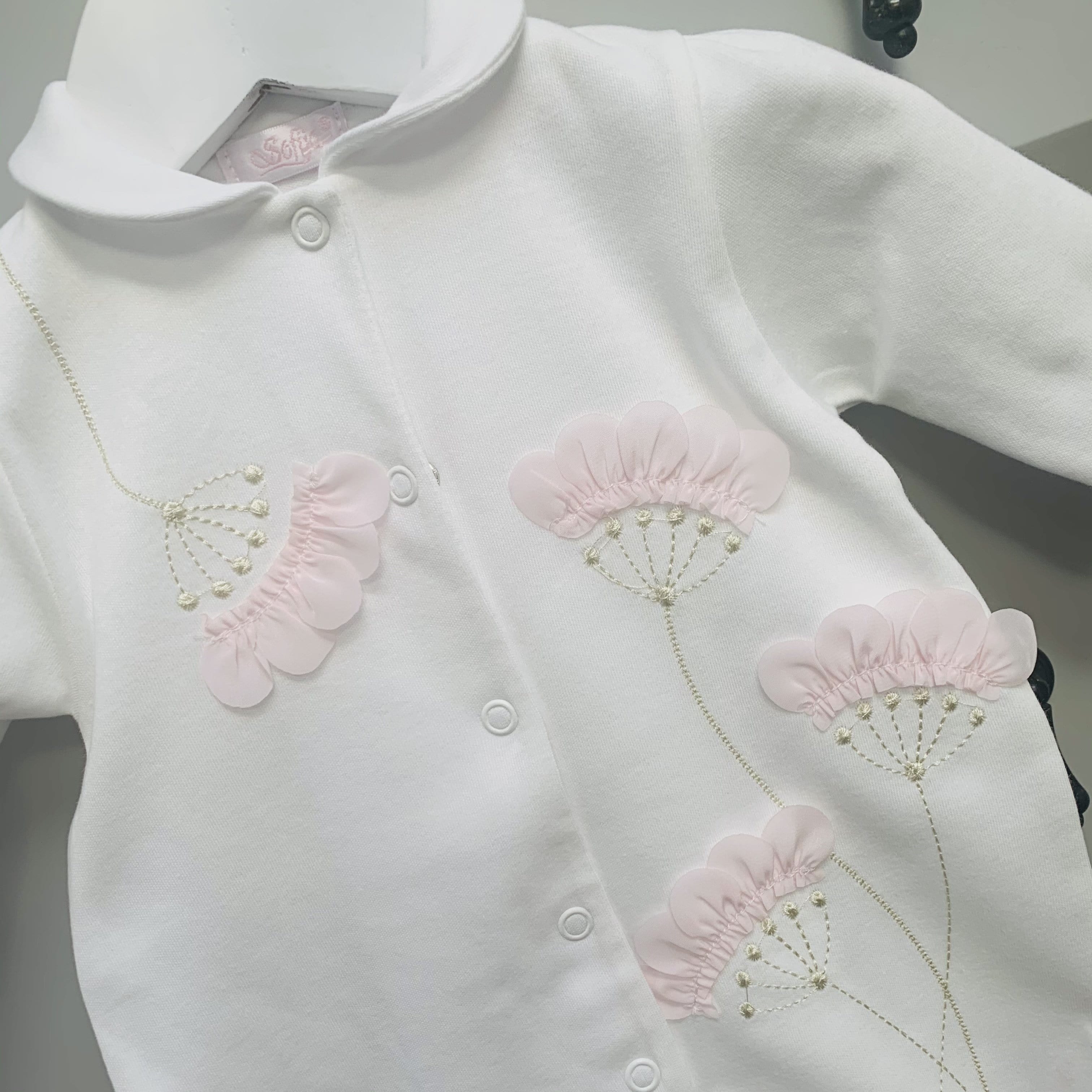 Sofija - Elza  Babygrow - White
