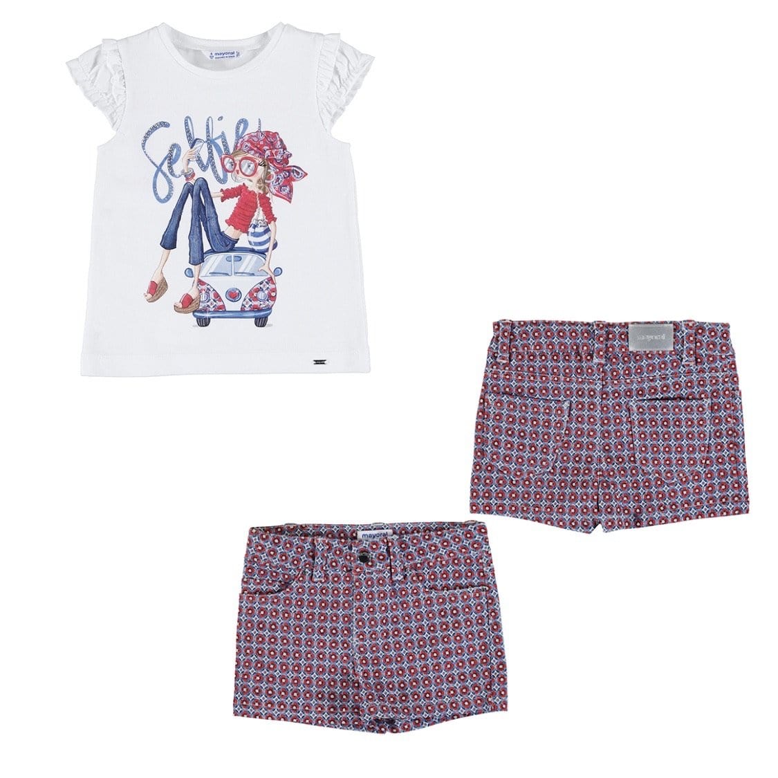 MAYORAL - Selfie Top & Short Set - Red