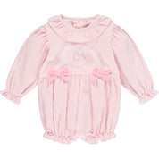 LITTLE A - Eilidh Baby Cord Romper - Baby Pink