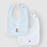 LARANJINHA- Rabbit Babygrow & Bibs - Aqua