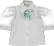 Piccola Speranza - Blouse and Skirt Set - Blue