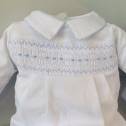 MAGNOLIA BABY - Becky & Ben’s Smocked Set - White