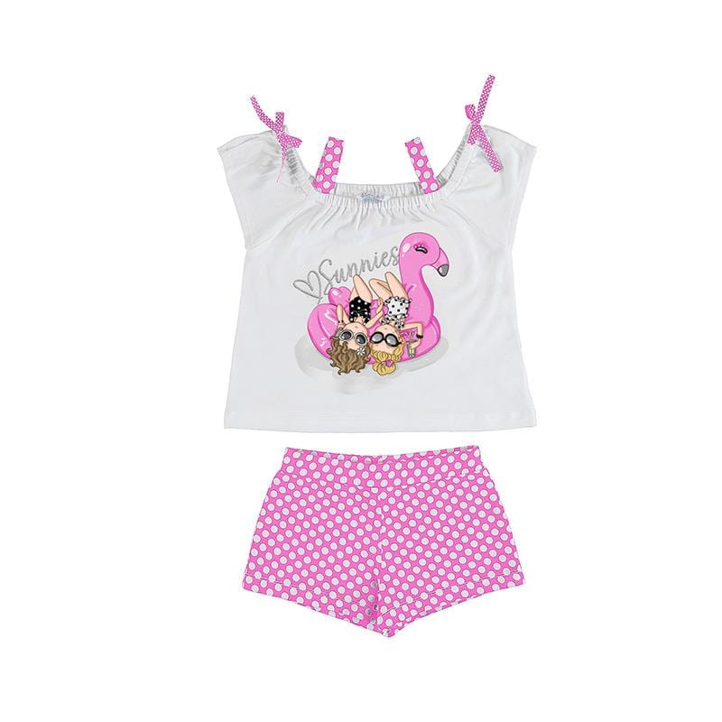 MAYORAL - Flamingo Short Set - Pink