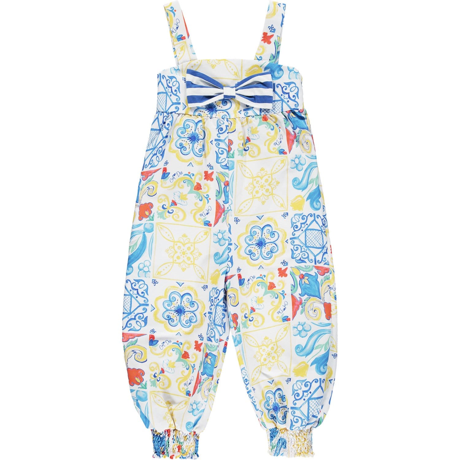 A DEE - Tile Print Two Piece Dungaree Set