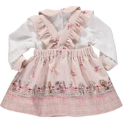 Piccola Speranza  - Soft Toy Pinafore Set - Pink