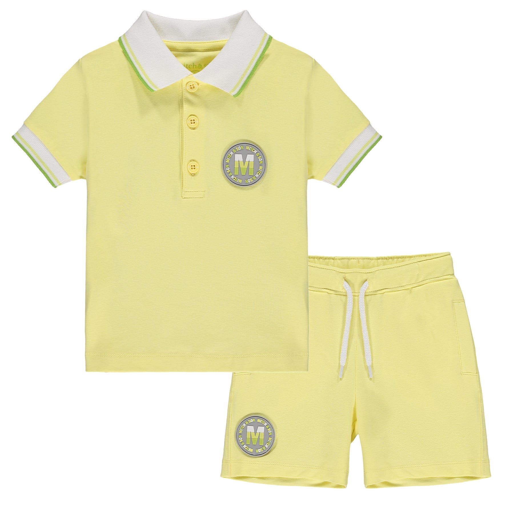 MITCH & SON - Baz Polo Short Set - Lemon