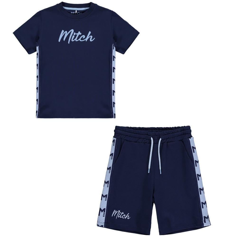 MITCH - Texas & Illinois Tape Short Set - Navy