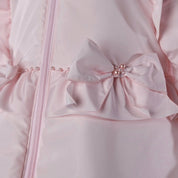 Bimbalo - Exclusive Fur Hood & Cuff Coat (one petal missing )- Pink
