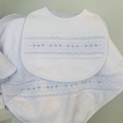 MAGNOLIA BABY - Becky & Ben’s Smocked Set - White
