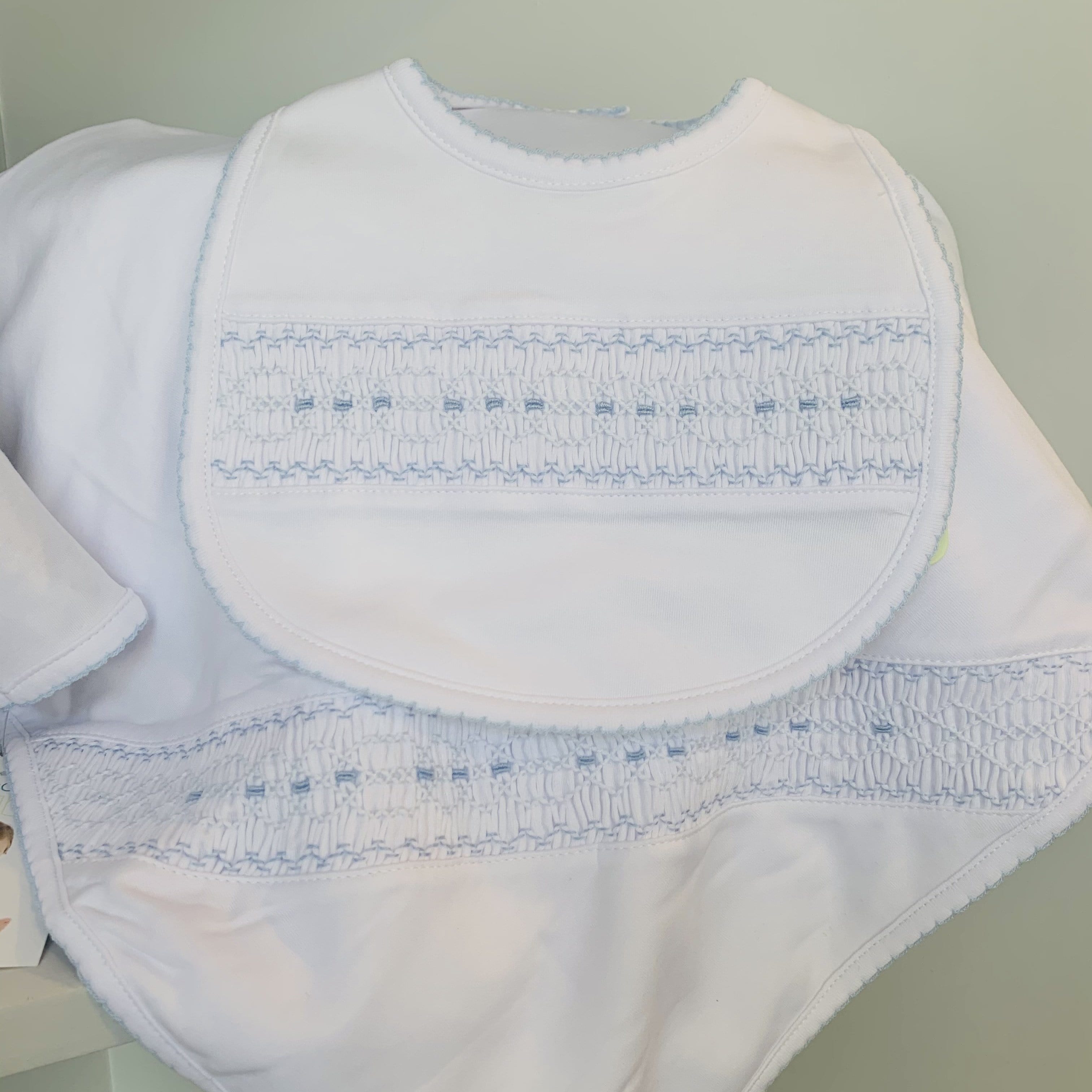 MAGNOLIA BABY - Becky & Ben’s Smocked Set - White