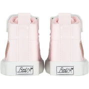 LITTLE A - Sweetheart Glitter Heart High Top - Baby Pink