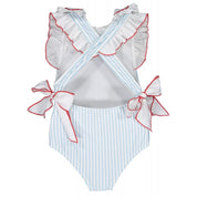 SAL & PIMENTA - Stripe Cherry Swimsuit - White