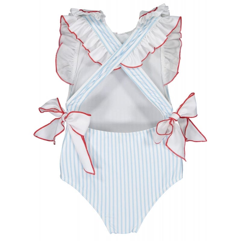 SAL & PIMENTA - Stripe Cherry Swimsuit - White
