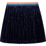 BILLIEBLUSH - Velour Skirt Set - Navy