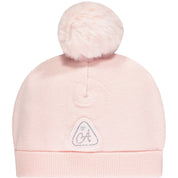 A DEE - Theodora Diamante Bow Hat - Pale Pink