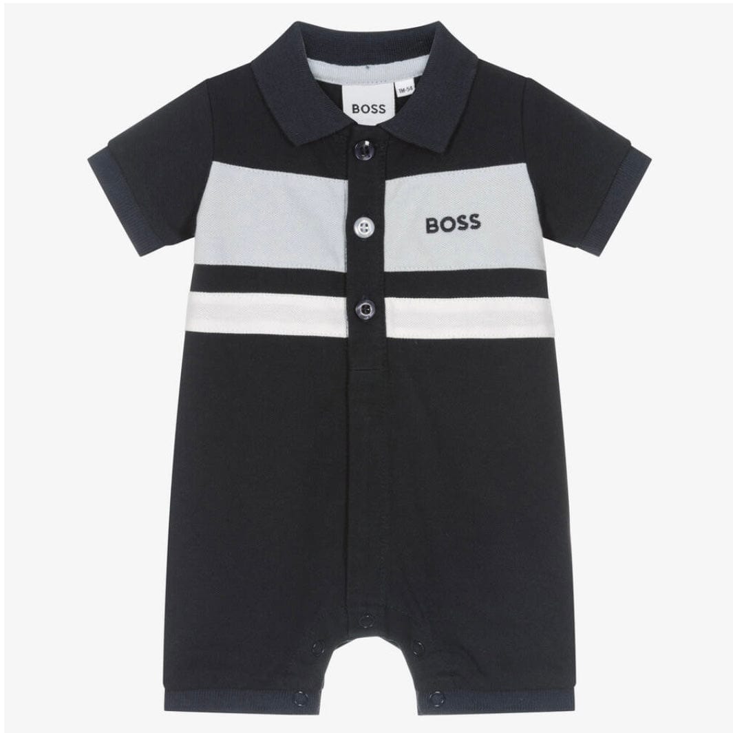 HUGO BOSS - Polo Romper - Navy