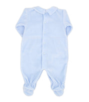 Rapife - Velour Rocking Horse Babygrow - Blue