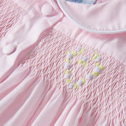 ANNAFIE - Smocked Heart Pyjamas - Pink