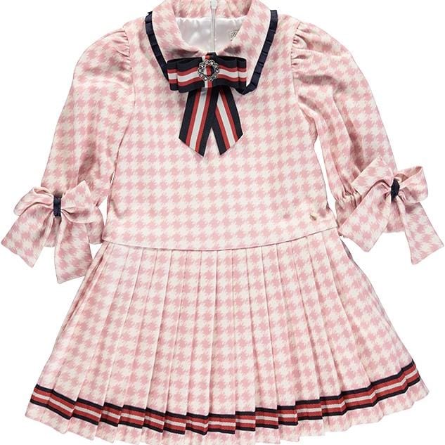 PICCOLA SPERANZA - Dog Tooth Dress - Pink