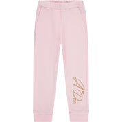 A DEE - Paris Faux Fur Heart Tracksuit - Pale Pink