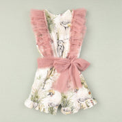 JOSE VARON - Flamingo Playsuit