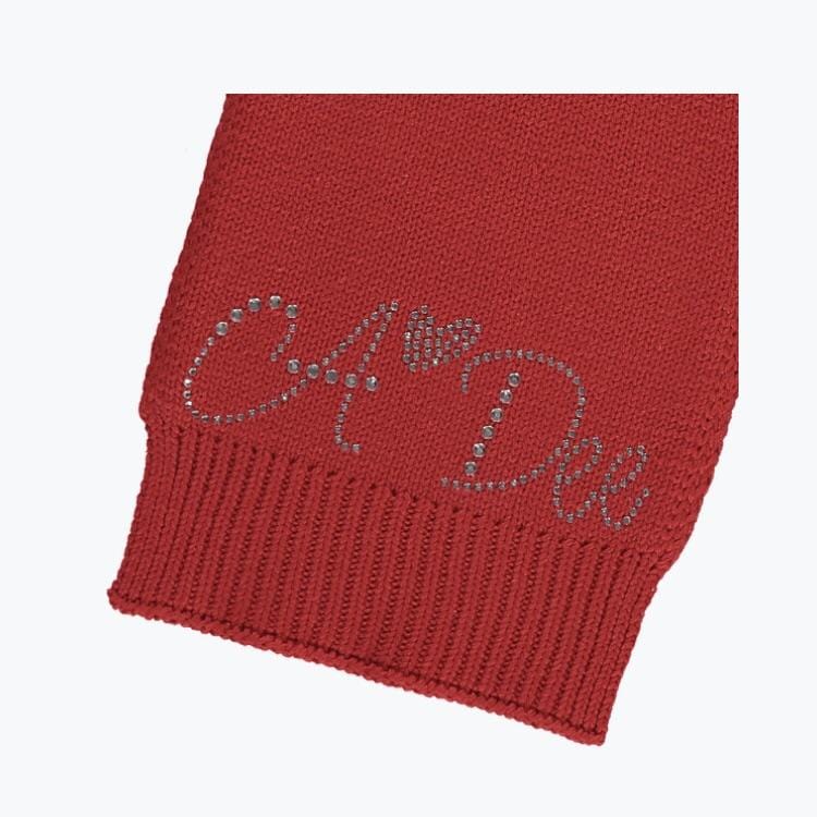 A Dee - Knitted Scarf - Red