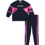 A DEE - Steph Galaxy Panel Legging Set - Blue Navy