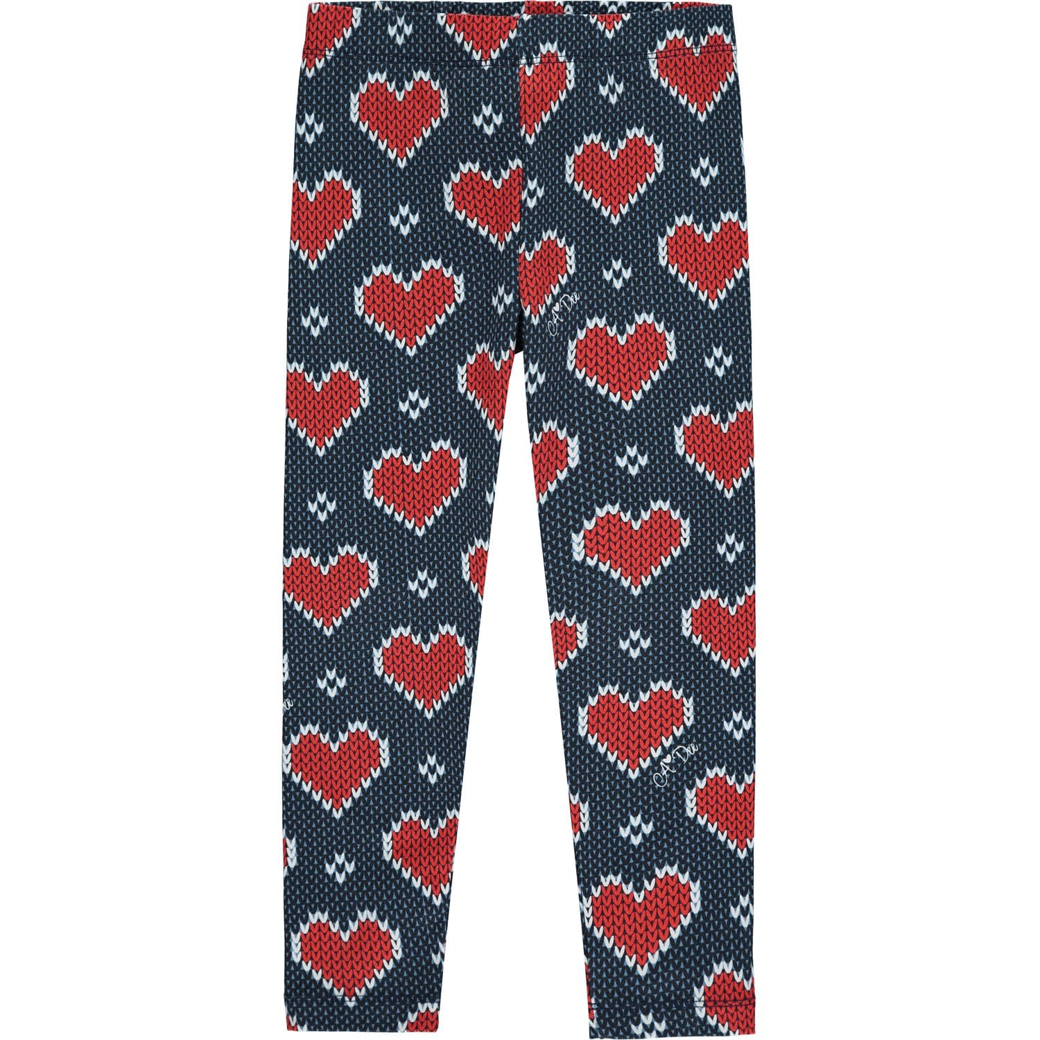 A DEE - Two Tone Heart Legging Set - Navy