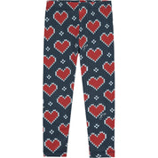 A DEE - Two Tone Heart Legging Set - Navy