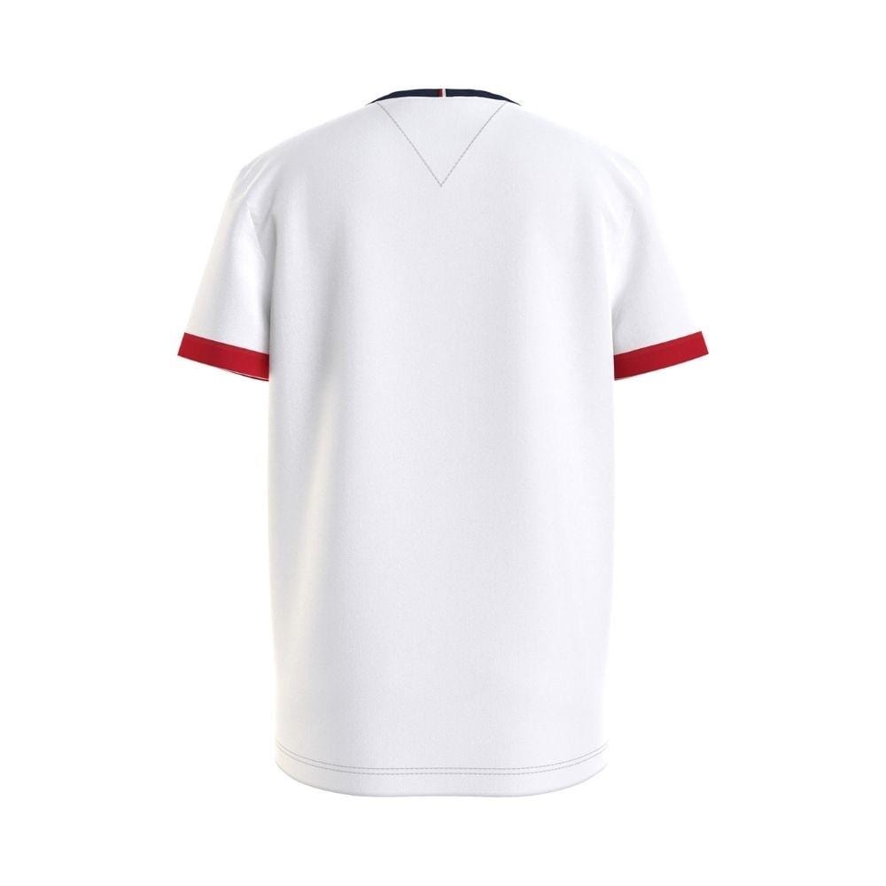 TOMMY HILFIGER - Essential Cuffed Tee - White