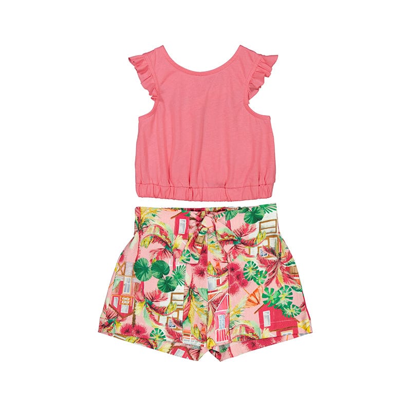 MAYORAL - Beach Hut Short Set - Coral
