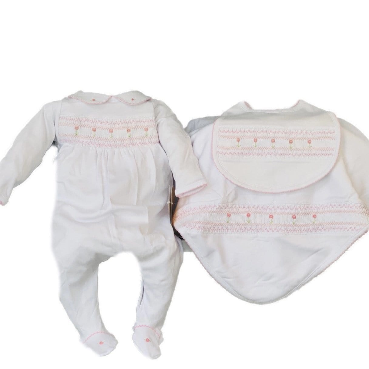 MAGNOLIA BABY - Becky & Ben’s Smocked Set - Pink