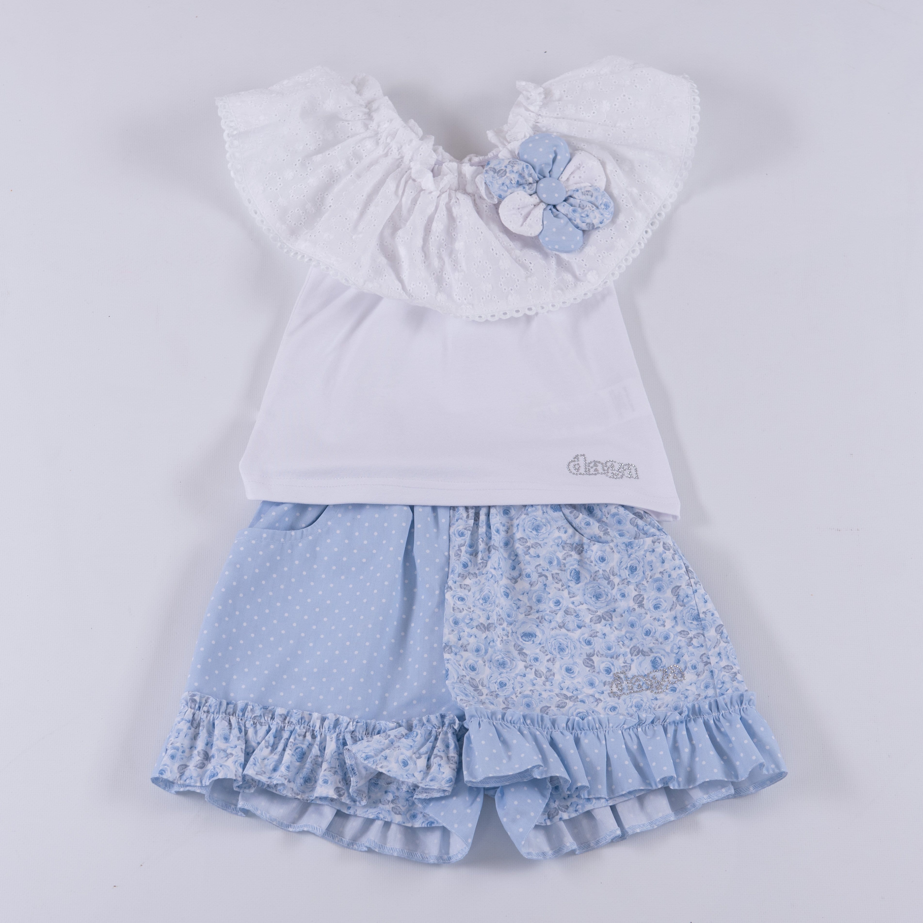 Daga - Flower Short Set - Blue