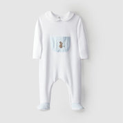 LARANJINA - Rabbit Babygrow - Aqua