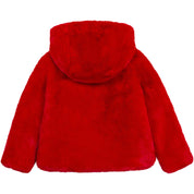 Karl Lagerfeld - Faux Fur Jacket - Red