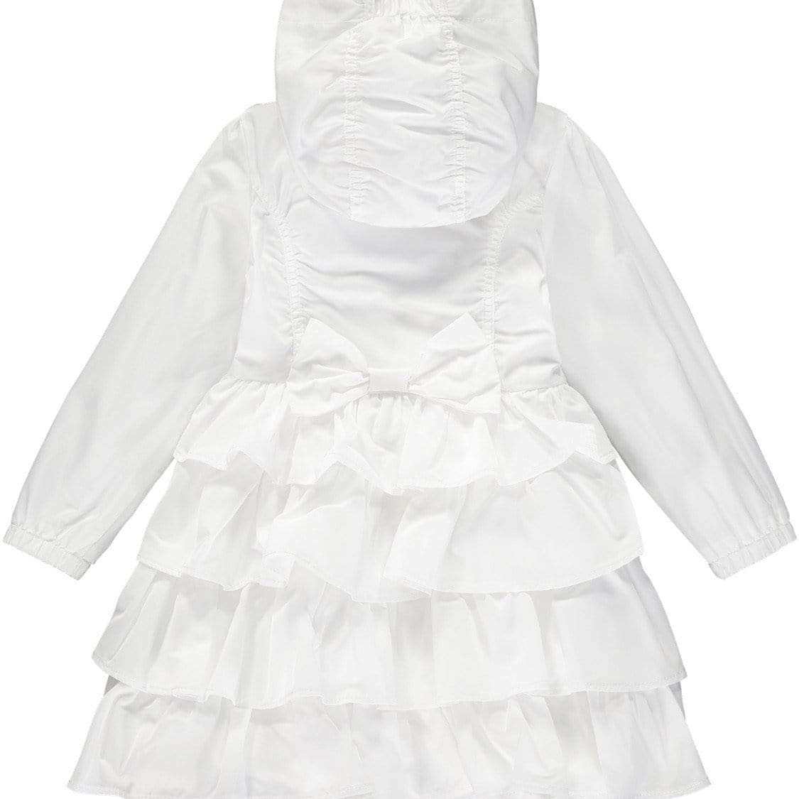 A DEE - Frill Hooded Jacket - White