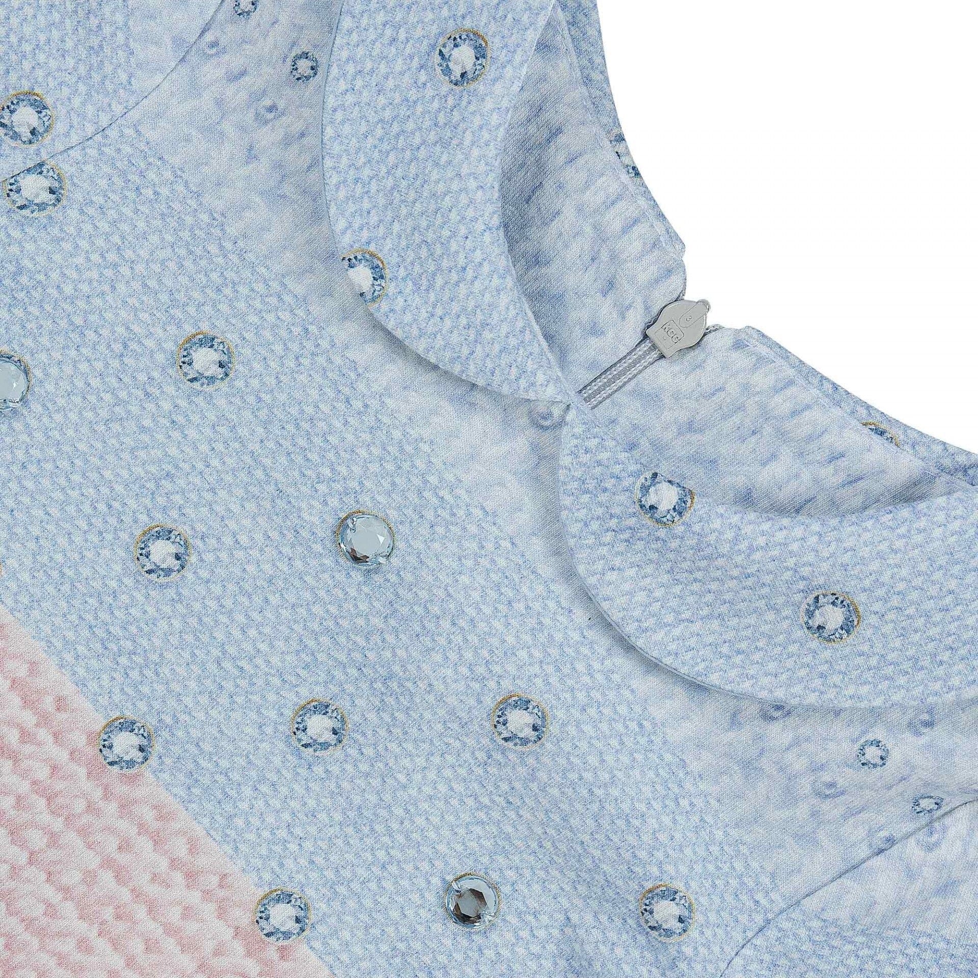 LAPIN HOUSE - Pleated Bow Jewel Dress - Pink