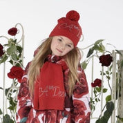 A Dee - Knitted Scarf - Red