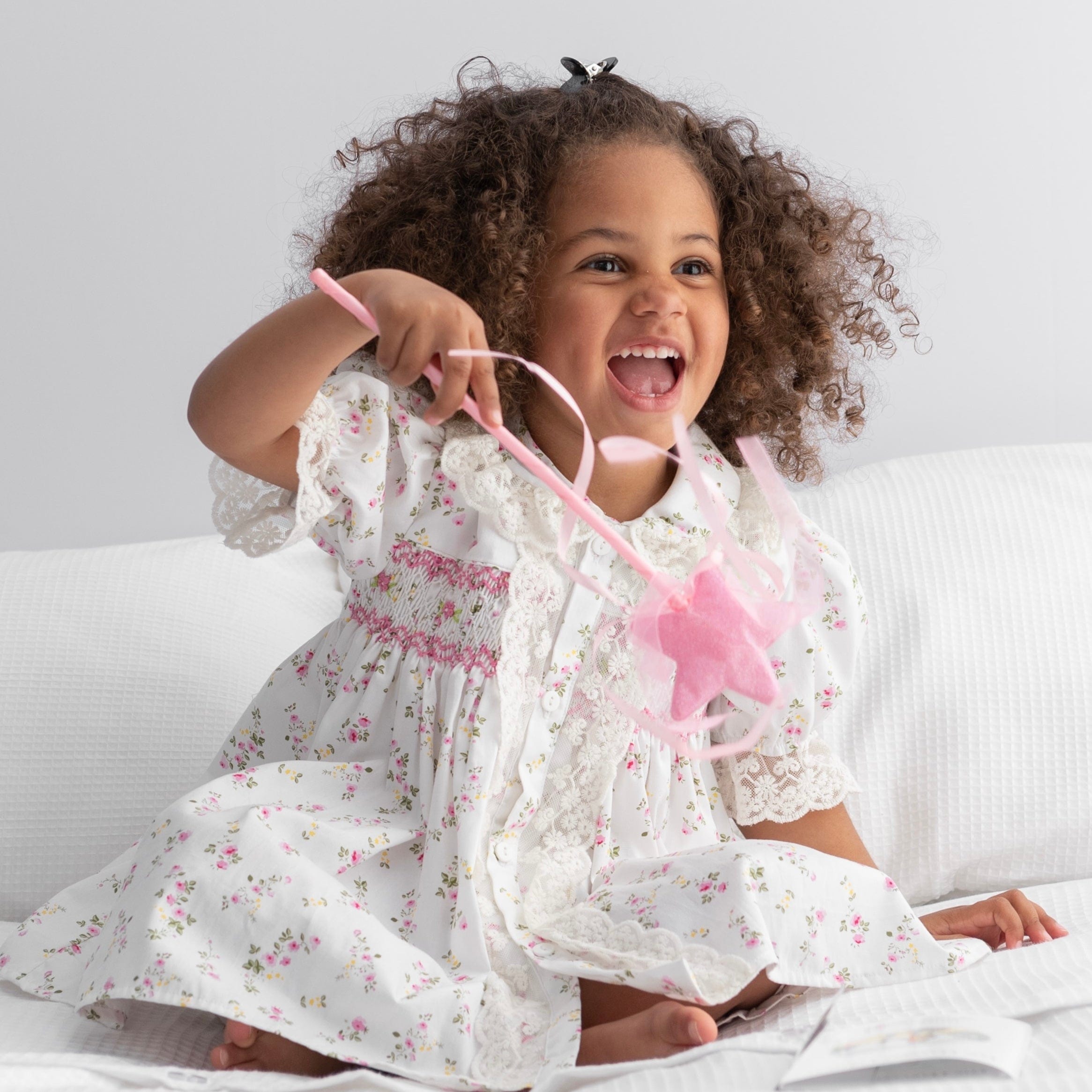 CARAMELO KIDS - Smocked Pyjamas - White