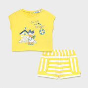 MAYORAL - Duck Top & Short Set - Yellow