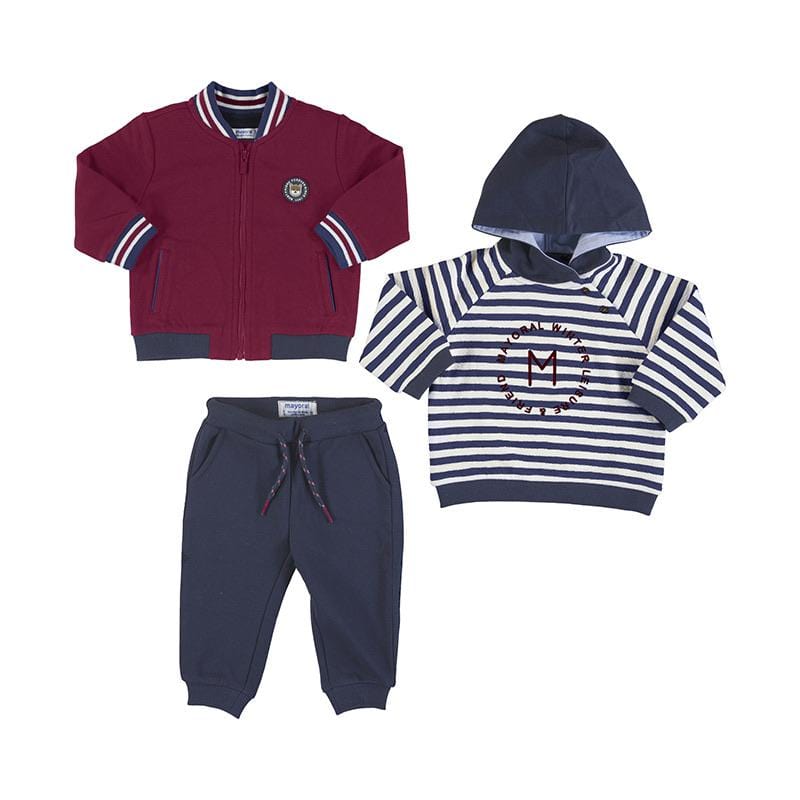 MAYORAL - Two Top Tracksuit Set - Bordeaux